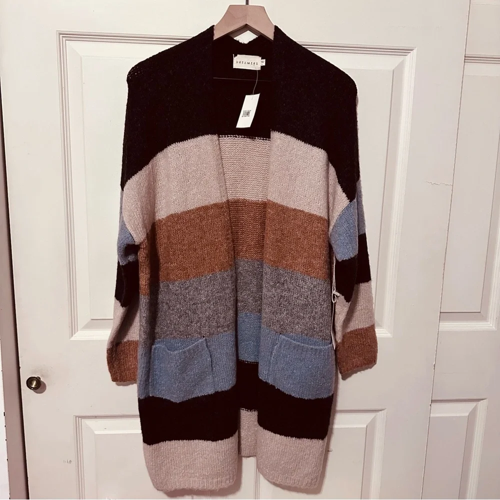 Dreamers by Debut | Cardigan | Stripe Long Cardigan - Picture 3 of 15